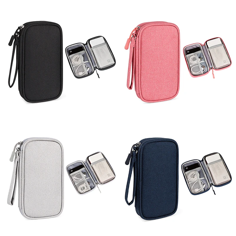 Electronic Digital USB Case Portable Cable Travel Storage Pouch Bags Accessories Storage Bag For Cord Charger Power Hard Drive