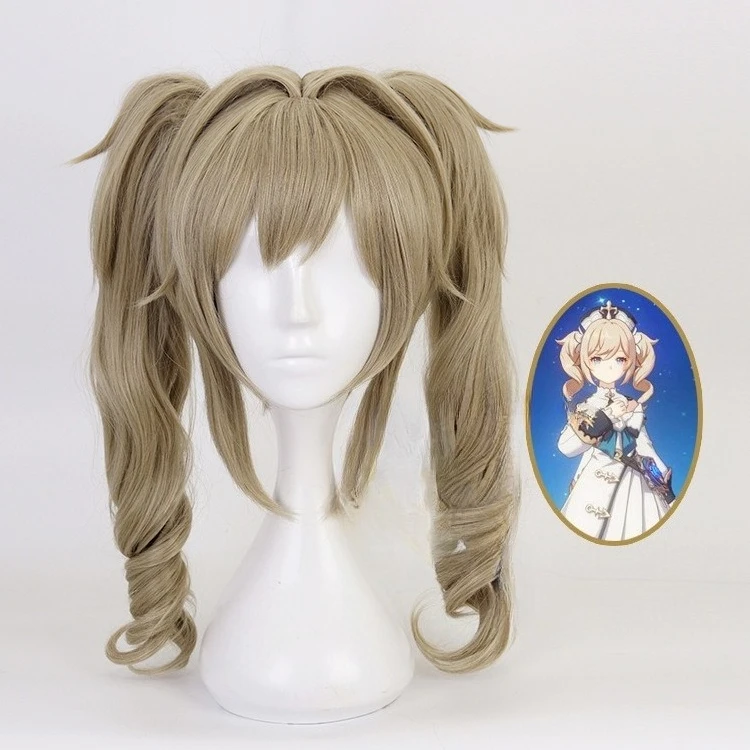 

Оригинальный парик Бога Барбары, зажим для рта с тигром, двойной хвост