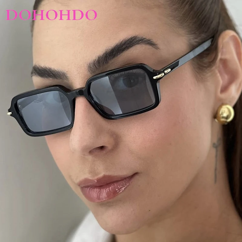 

Classic Small Frame Square Rice Nail Women Sunglasses Vintage Brand Designer Men Sunglass Travel Driving Shade Sunglasses UV400