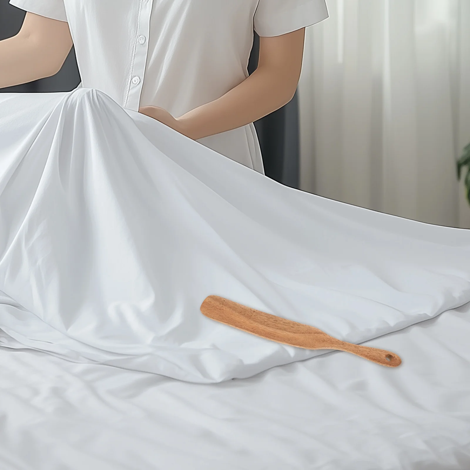 

Bed Sheet Adjuster Tool Wooden Mattress Lifter For Effortless Tucking Ergonomic Sheet Changing Paddle Bed Skirts Lifting