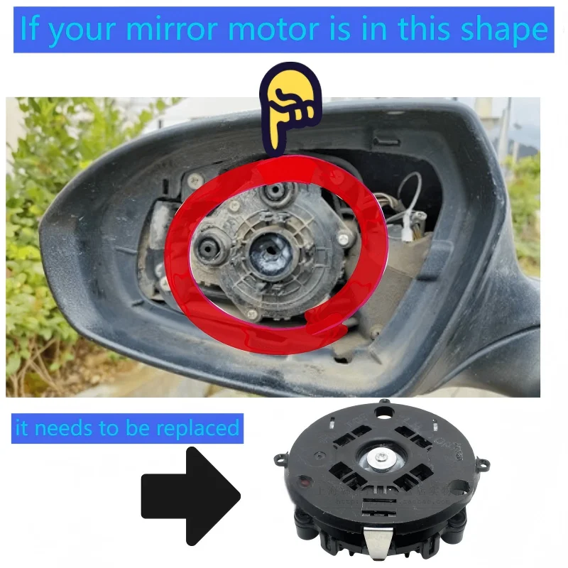 

For Kia FORTE/OPTIMA/K5/Ceed/Rio/Cerato Sedan Series Car Exterior Side Rearview Mirror Adjustment Actuator 4 Pin Auto Repair Kit