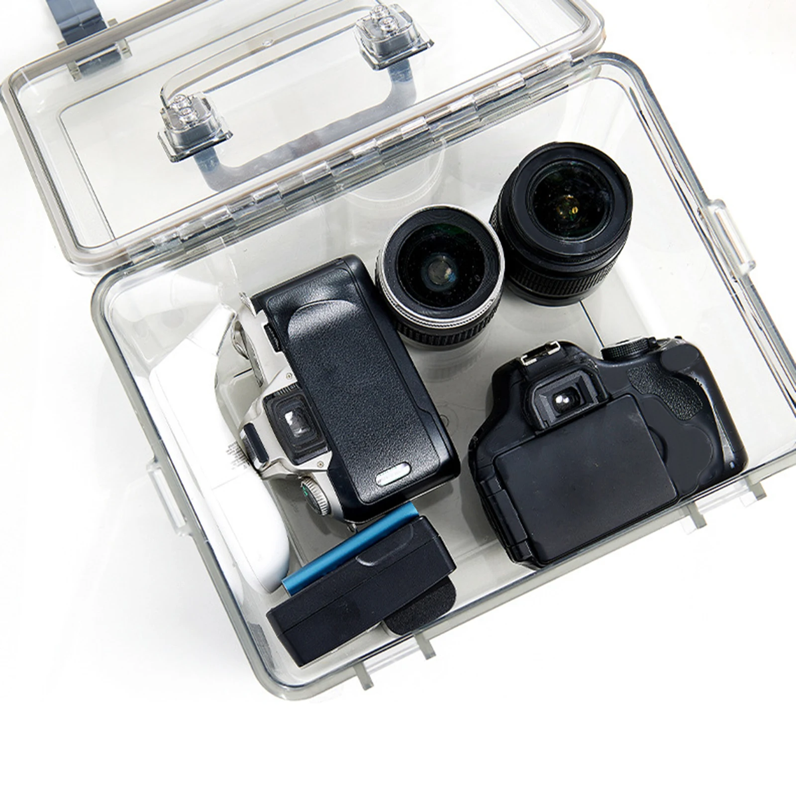 Camera Case with Handle Clear Sealing Drying Storage Box Good Anti Impact Durable Portable Dustproof Photographic Equipment Case