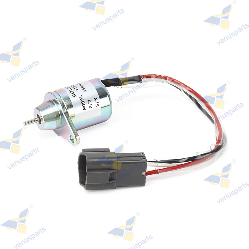 12V 1503ES-12S5SUC12S Fuel Shutoff Solenoid Valve 119233-77932 M810324 For Yanmar PC40 PC50 3TNV88-BPTB2 4TINV8 For Hyundai R130