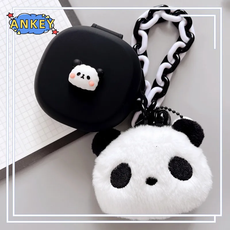 Case for Sony LinkBuds Clip Protective Silicone Cute Panda Cartoon Covers Bluetooth Earphone Shell Headphone PortEarphone