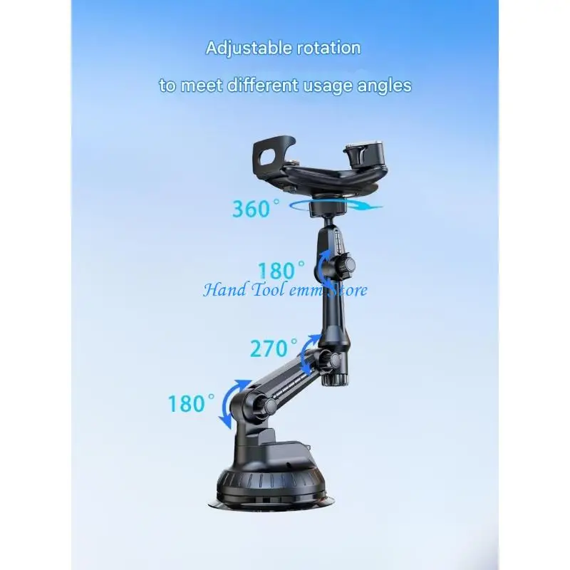 H37F Car Phone Mount Holder for Dashboard Universal 360 Rotation Car Mobile Holder