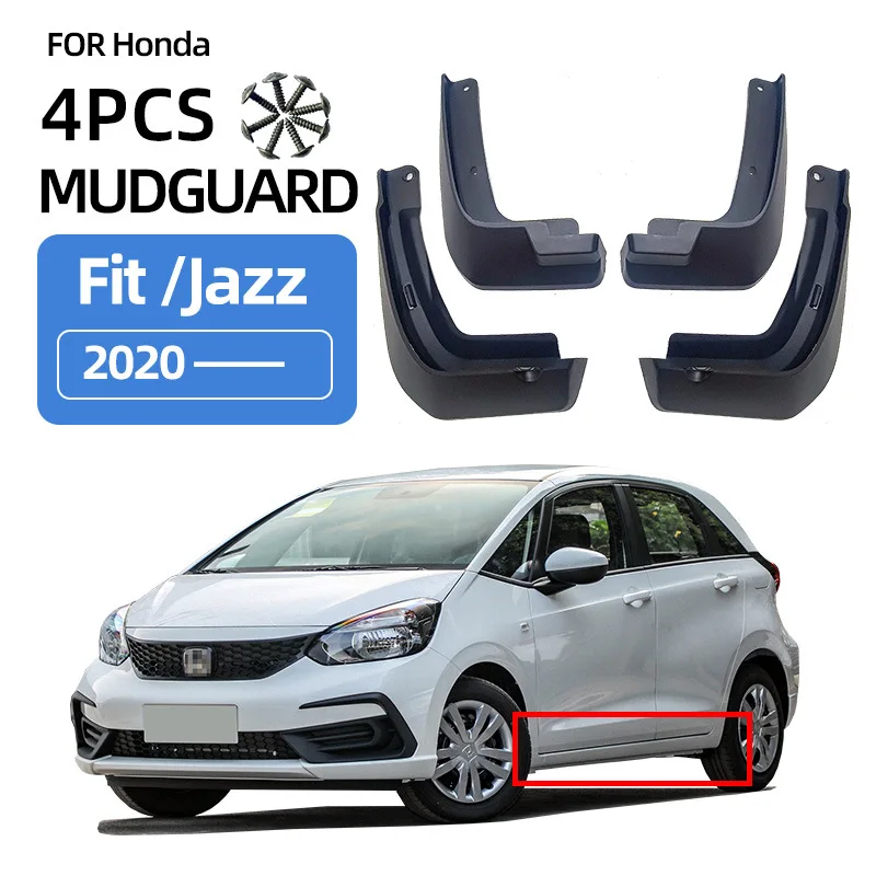 For Honda Fit Jazz 2020-2024 Mud Flaps Mud Guards Splash Guards Wheel Splash Shield Auto Exterior Accessories