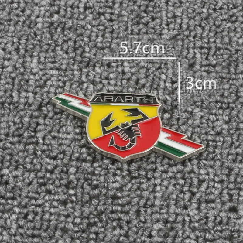 Auto 3D Metall Aufkleber Emblem Abzeichen Aufkleber Zubehör für Fiat Abarth 500Tipo FR Punto Ducato Stilo Palio Bravo Pondo Viaggio