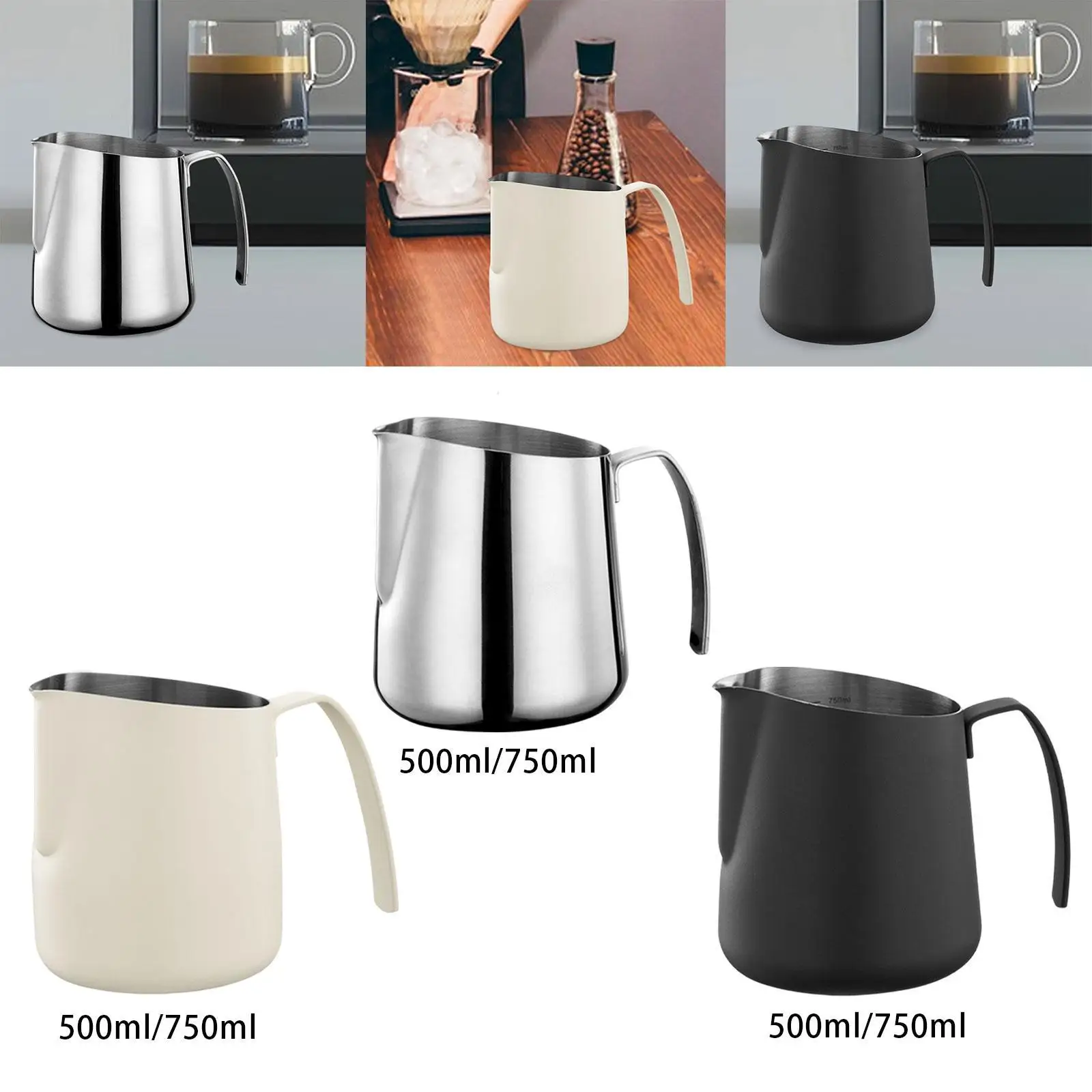 Jarra de café estável xícara de leite de café para cozinhar leite diy café latte art