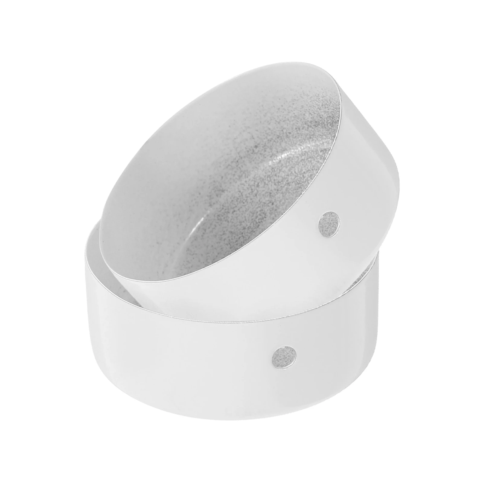 2 Pcs Stainless Steel Handrail Cover End Cap for Plug Extension Ladder Caps Railing Tube White Finishing