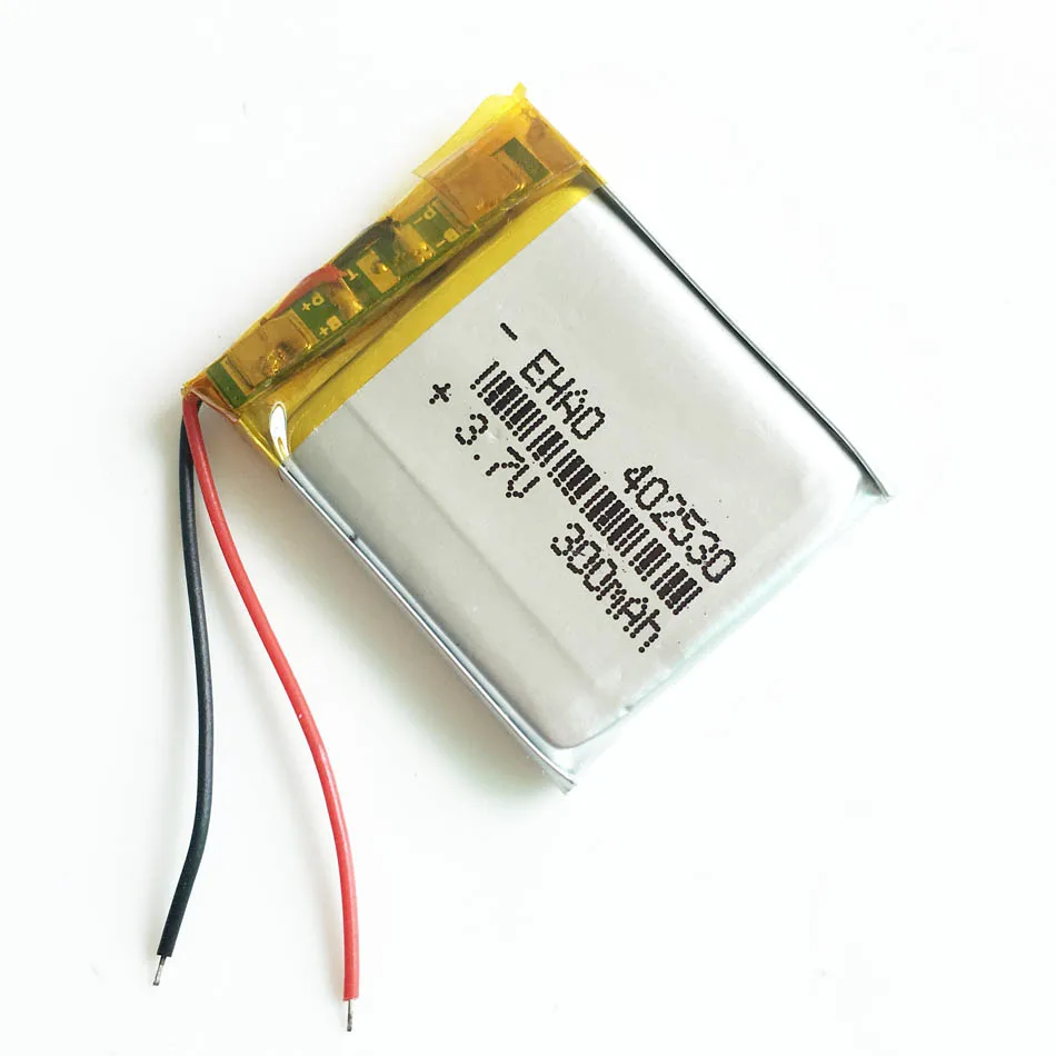 10 szt. 3.7V 300mAh litowo-polimerowa Lipo akumulator 402530 042530 do MP3 GPS Bluetooth zestaw słuchawkowy rejestrator kamery