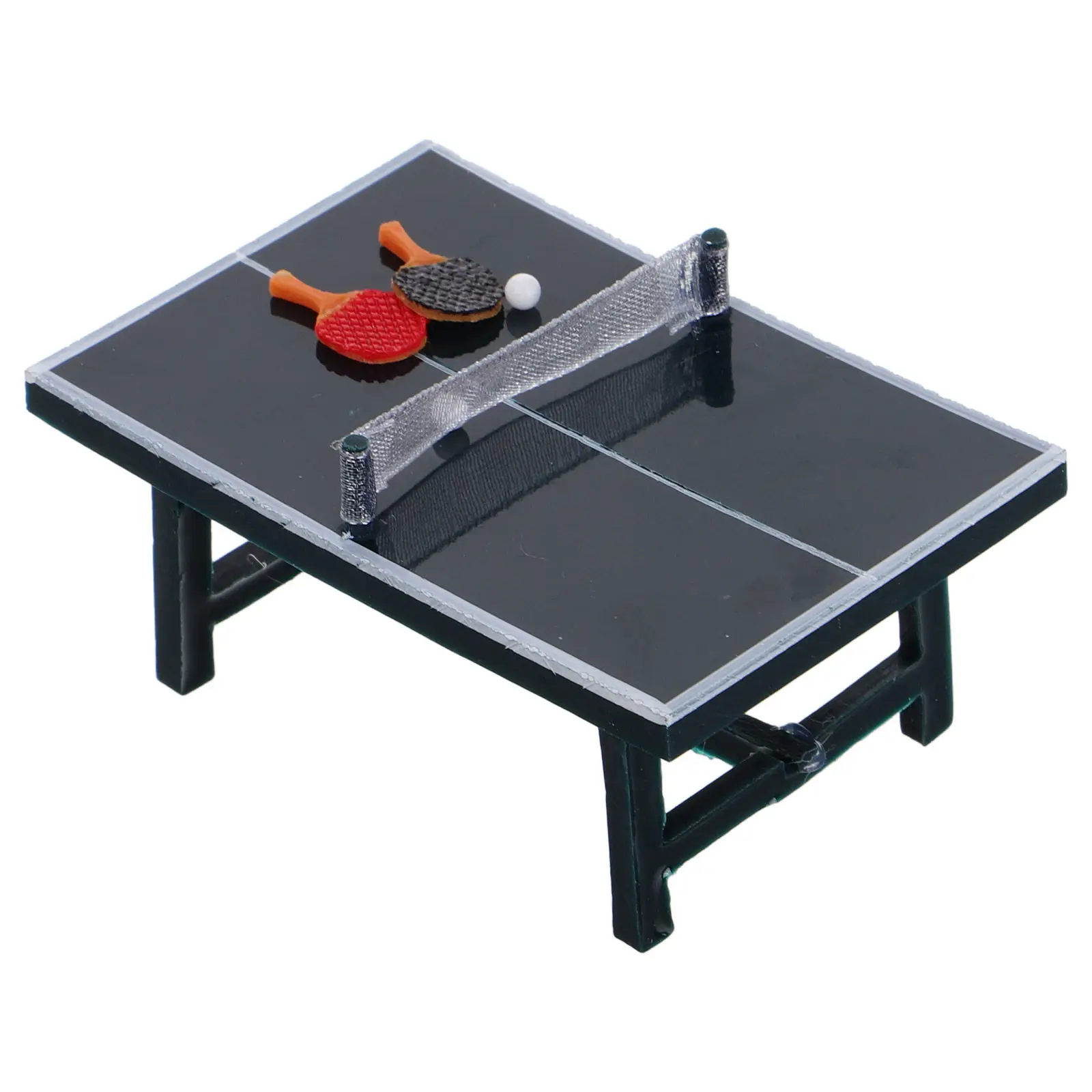 

Набор для мини-настольного тенниса: реалистичный дизайн, спортивный декор для тортов, вечеринок, офисного стола, домашнего интерьера, подарок для фанатов