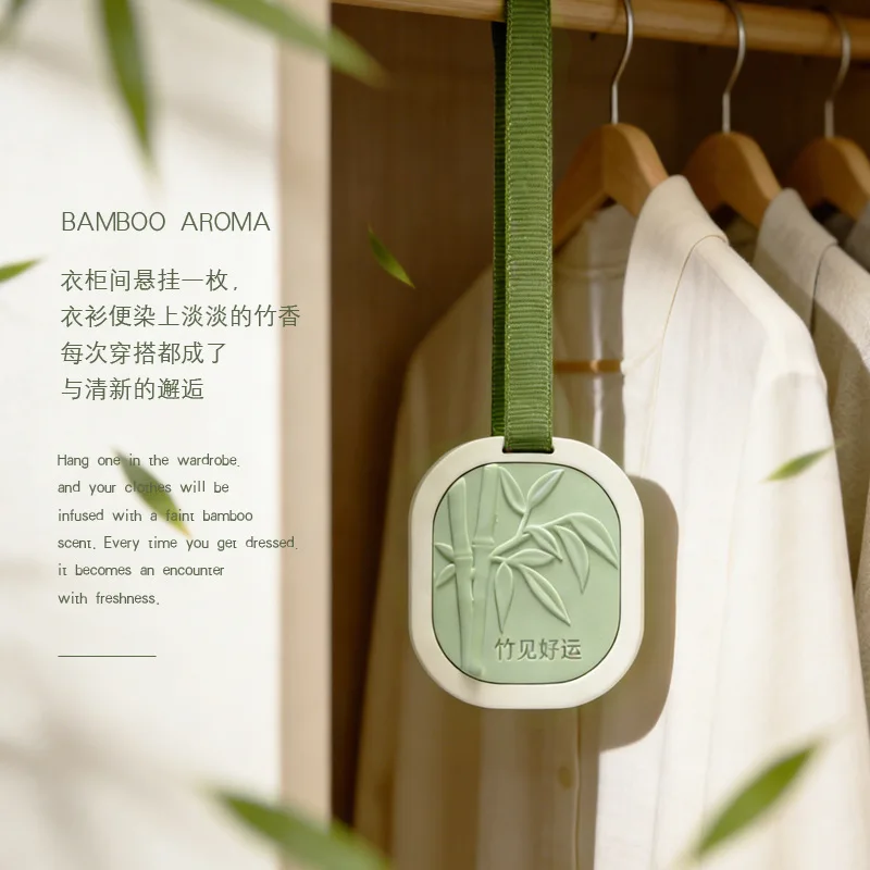 Bamboo Leaf Aromatherapy Gift Box Premium Home Gypsum Pendant Bedroom Wardrobe Diffuser Stone Car Fragrance Essential Oil Set