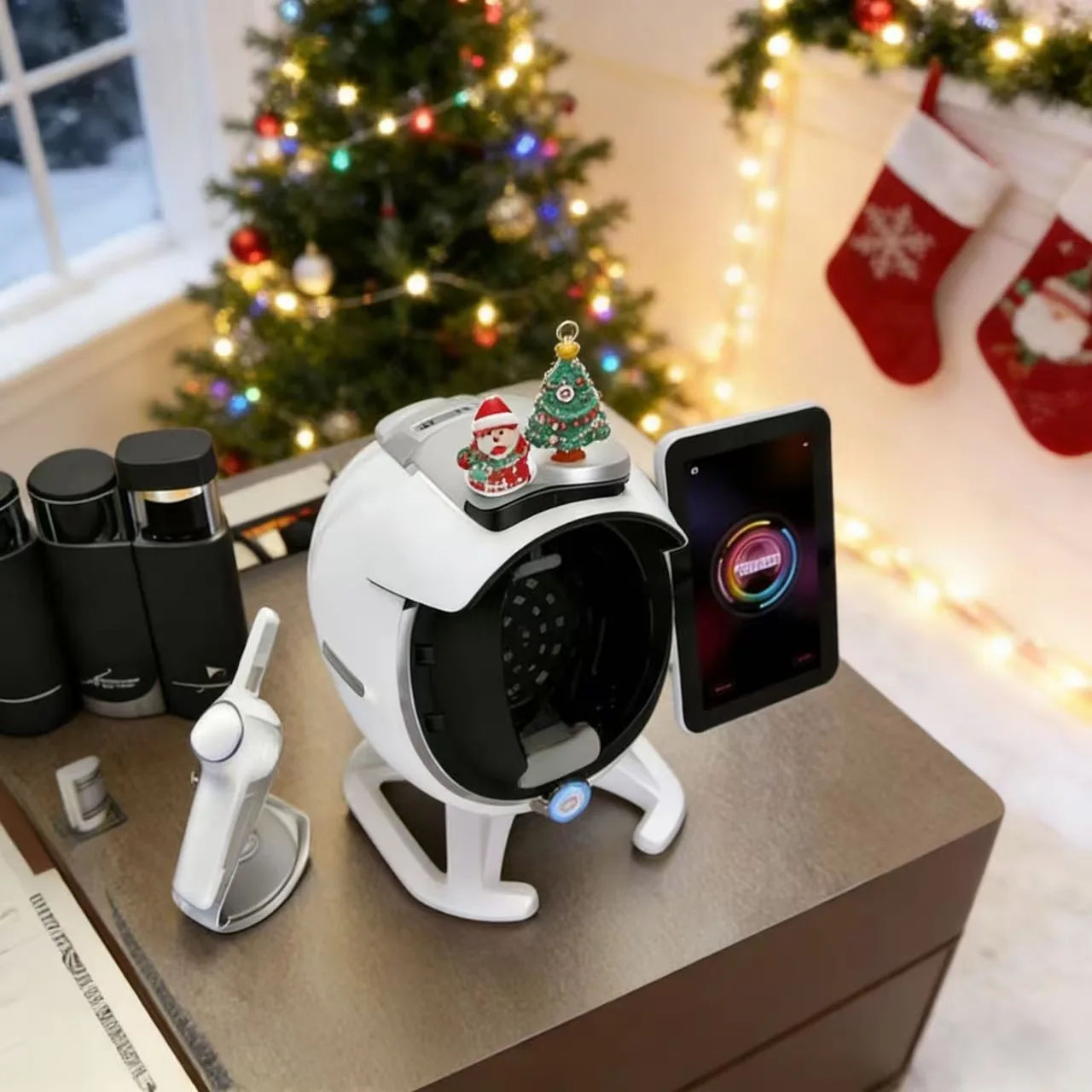 3D Skin Analysis Machine: Portable Facial Scanner with Magic Mirror - Moisture/Oil/Texture Tester for Home & Professional Use