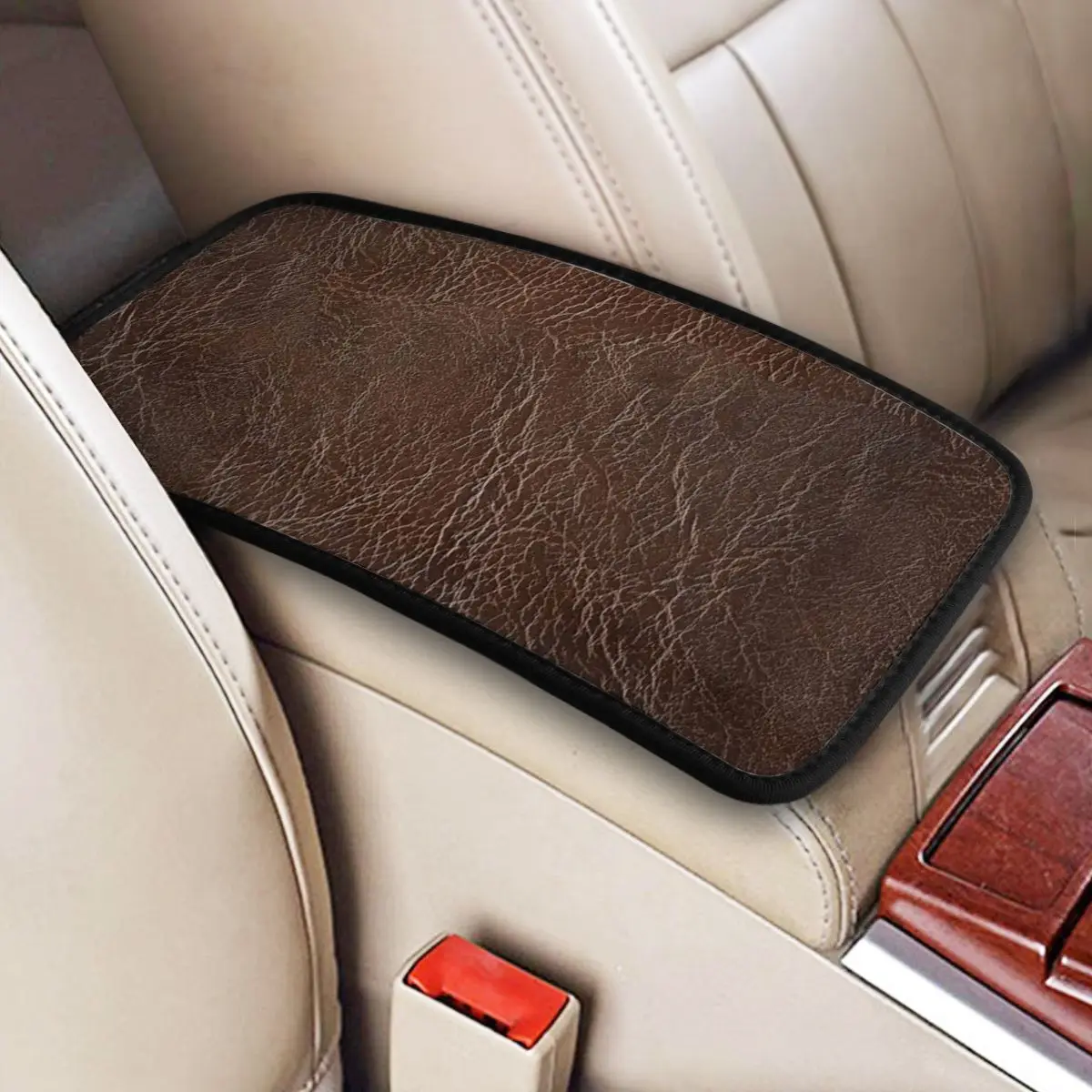 

HELL BENT FOR LEATHER Car Accessories Car Handrail Box Cushion Custom Print Non-slip Car Armrest Cover