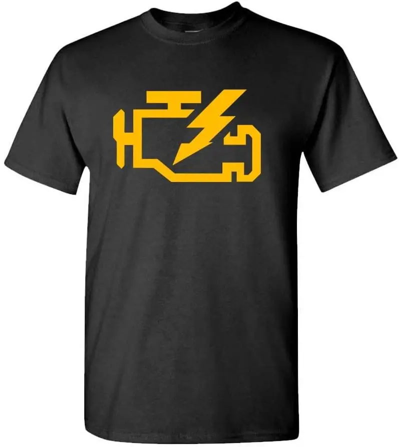 The Goozler Check Engine Light Mechanic auto Repair - Mens Cotton T-Shirt