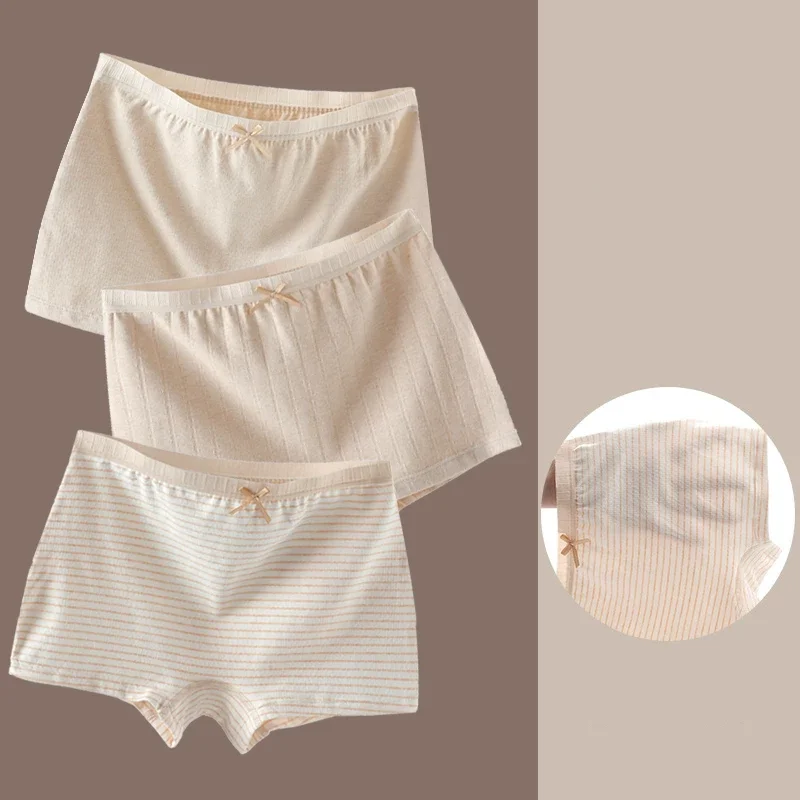 New Pure Cotton Bow ABDL Underwear Safety Pants Girls Mid-Rise Base Shorts Soft Comfortable Breathable Boxer Briefs