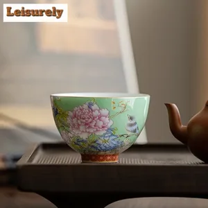 Bir fincan çay renk çalışmasıdır - çin bardağı, şakayık seramik ustası, saray, ev, yüksek kalite ve bir dizi çay ve çiçek ve bir kase çay küçük, taşınabilir 65 ml'dir 8 en çok satan, kupa emaye küçük, no. 6