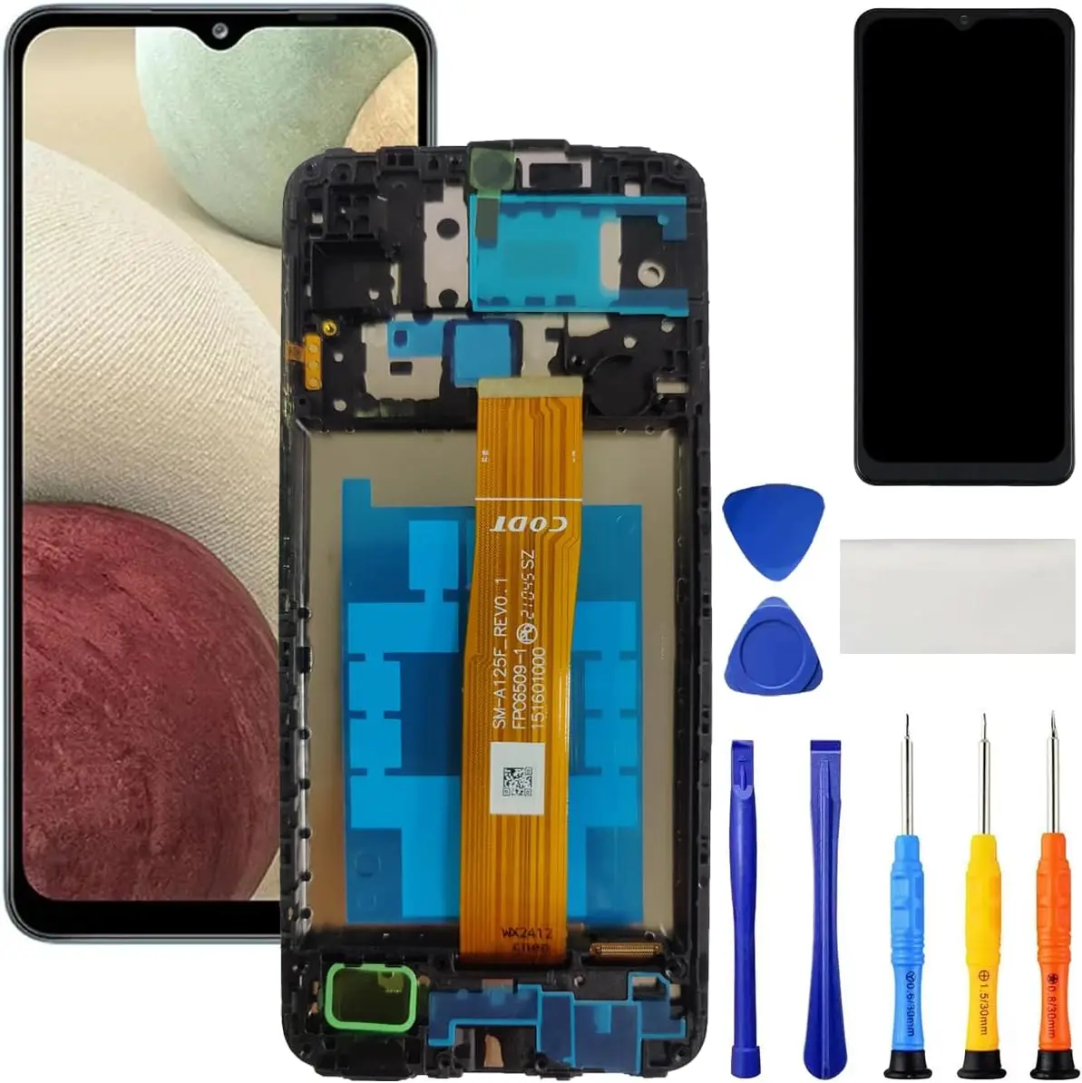 

Замена экрана A12 с рамкой для A12, A125U, A125A, A125W, LCD S127DL, A127