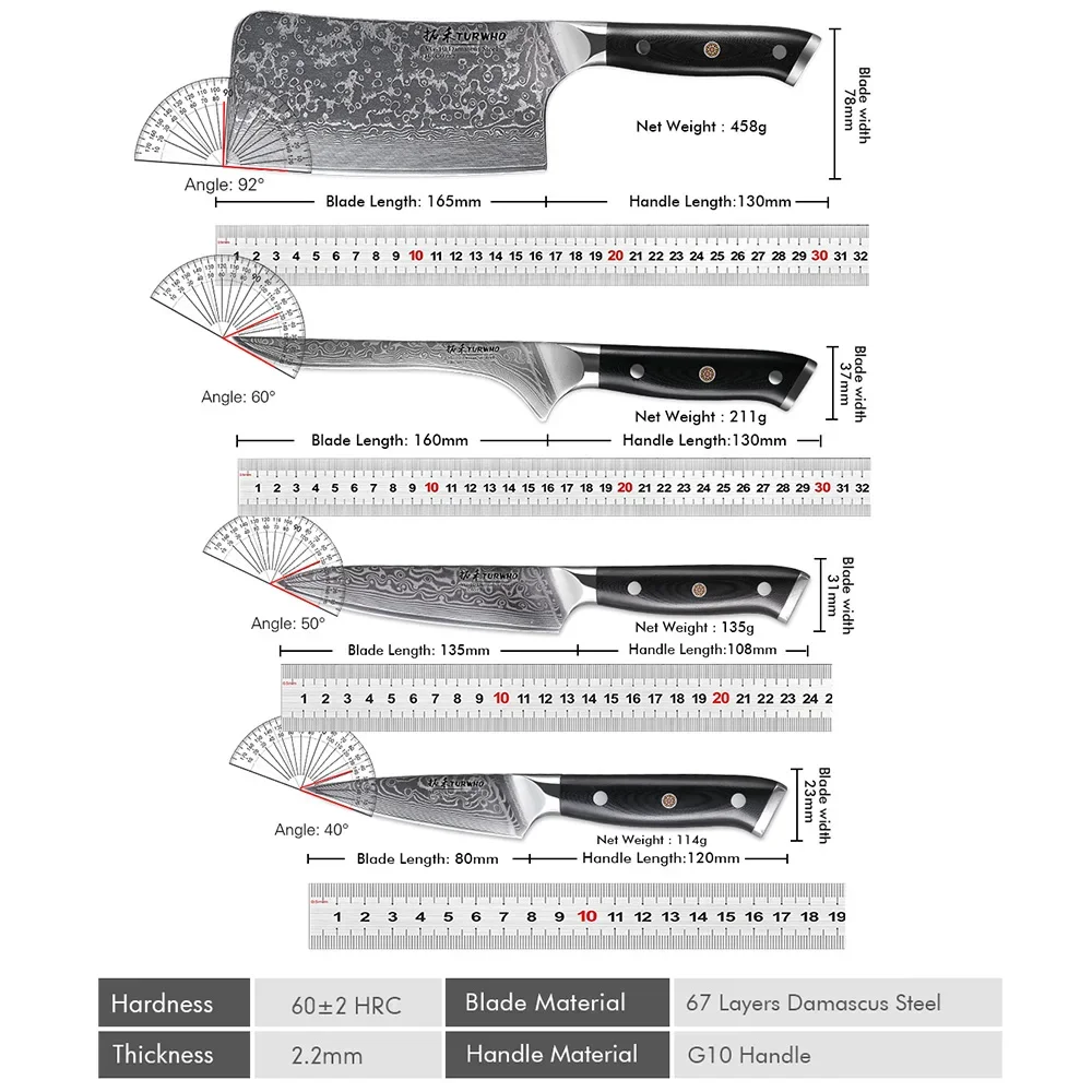 Damascus Steel Chef Knife 6