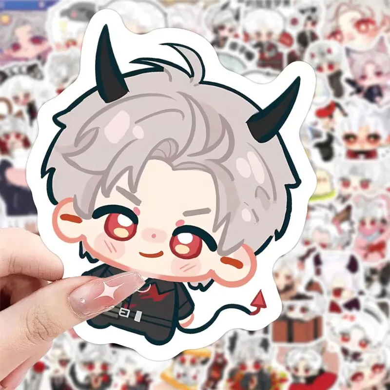 

Наклейки Love and Deep Space 206, Q-версия «Sylus Qin Che», для милого мультяшного мужского свинцового декоративного блокнота без резки