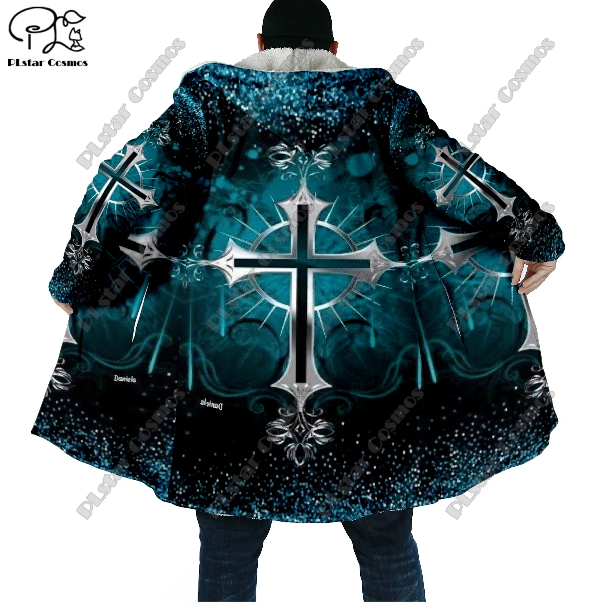 Stampa 3D Jesus Halloween Horror Theme Pocket Cape Coat ultimo Casual Unique Streetwear Unisex inverno nuovi arrivi YS-3