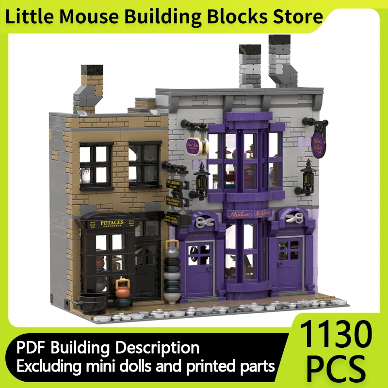

Magical Movie Model MOC Building Bricks Clothing Cookware Stores Modular Technology Gifts Holiday Assemble Children Toys Suit