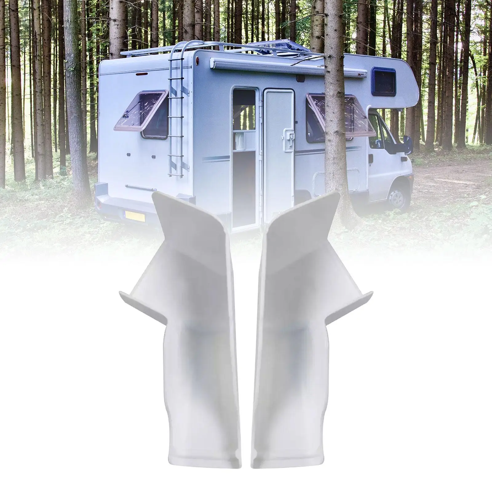 2x RV Gutter Spout, RV Gutter Spout, Reduce Black Streaks, Easy Installation,