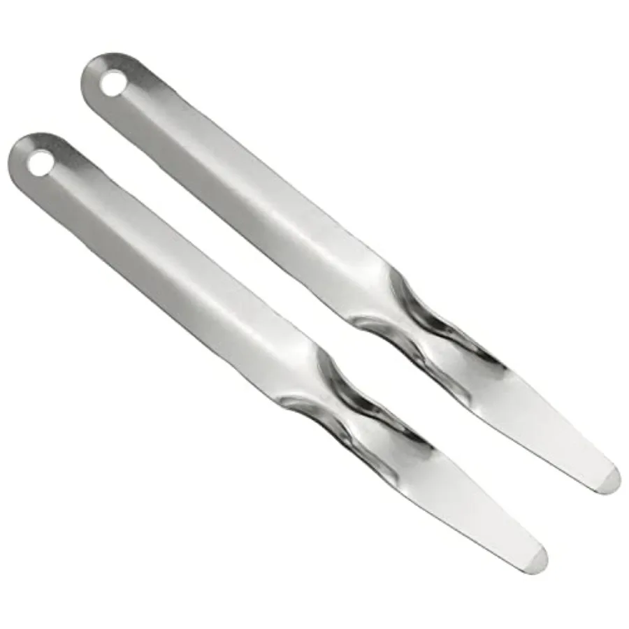 2PCS Stainless Steel Flat Staple Puller Staple Remover Tools Stainless Steel Crowbar il Lifter for Office Home Business