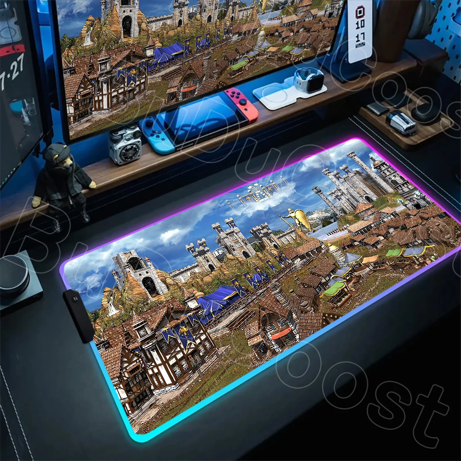 

Non-slip Rubber Gaming RGB Mousepad Deskmat Game Mat Anime HD Print Heroes of Might and Magic 3 Map Mouse Pad Laptop Accessories