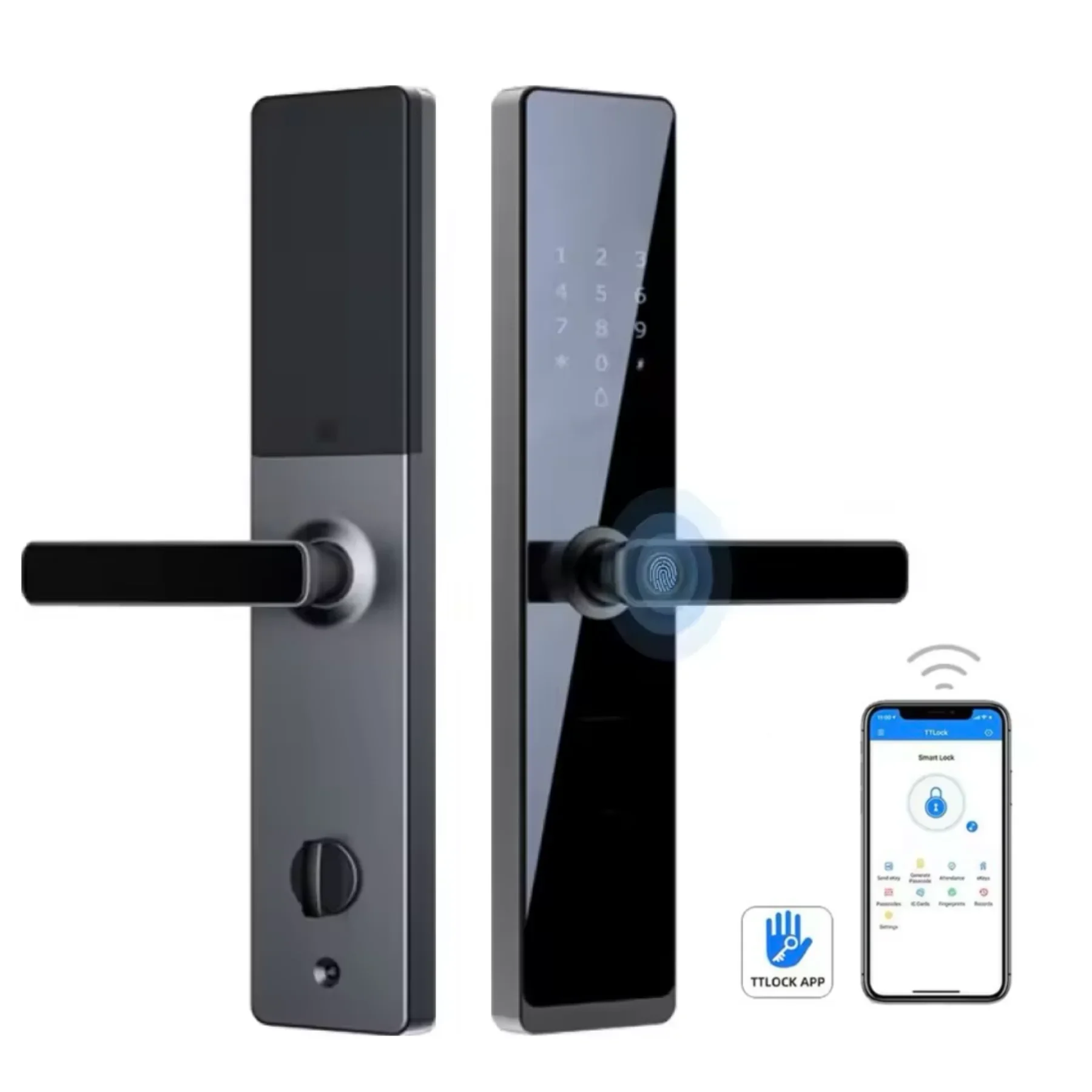 OEM Custom Safety TTlock Hotel Intelligent Lock Manufacturers Smart Door Lock for Apartment Building