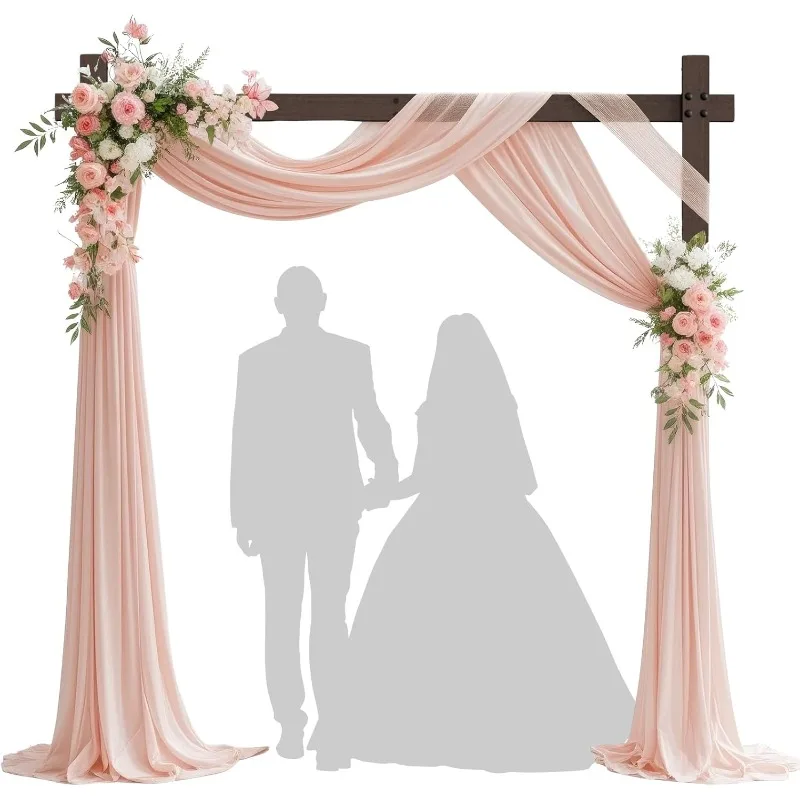 

7.48 FT Square Wood Wedding Arches Wedding Arch for Ceremony Wooden Wedding Arbor Wooden Arch