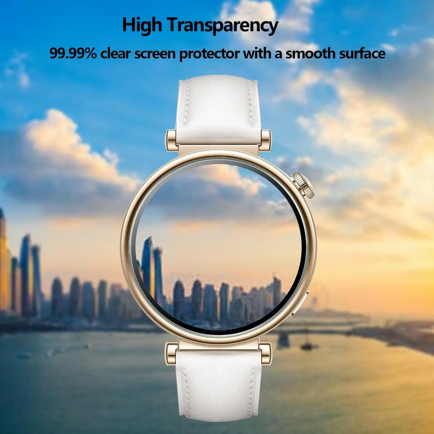 3PCS 3D Curved Edge Screen Protector for Huawei GT4 46mm / GT4 41mm Smartwatch Full Cover Soft Protective Film
