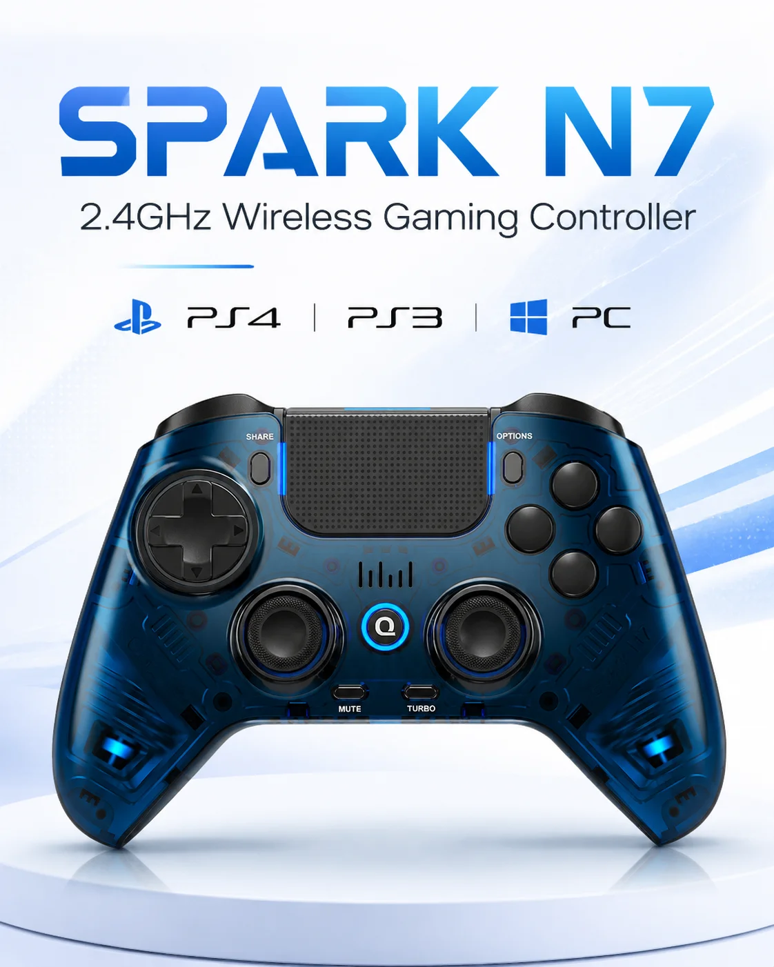 qrd-spark-pro-n7-wireless-gamepad-24ghz-hall-trigger-joystick-direct-connect-pc-controller-for-ps4-ps3-ios-android
