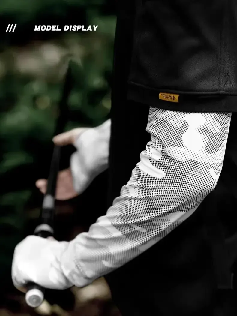 AliExpress NONE Sunscreen Sleeve For Men's Fishing Arm Protection UV Resistant Anti-sunburn Sleeve Summer Outdoor Cycling Sleeve