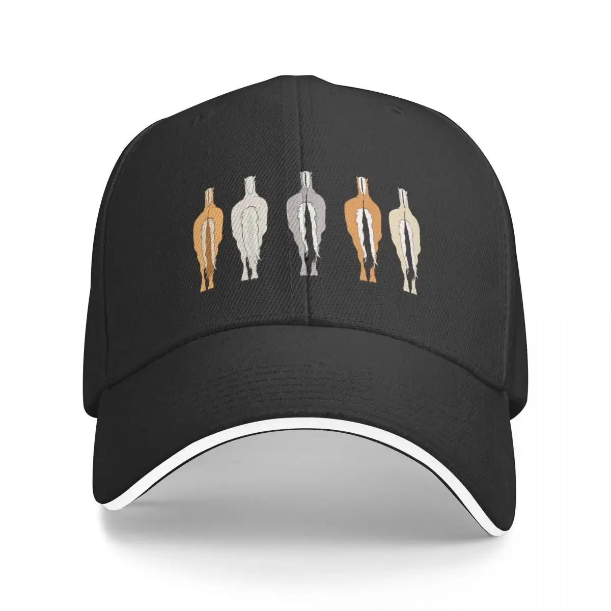 

Fjord horses of all colors, dun, gray, white, yellow, fjord butt Baseball Cap luxury woman cap Gentleman Hat Men Caps Women's