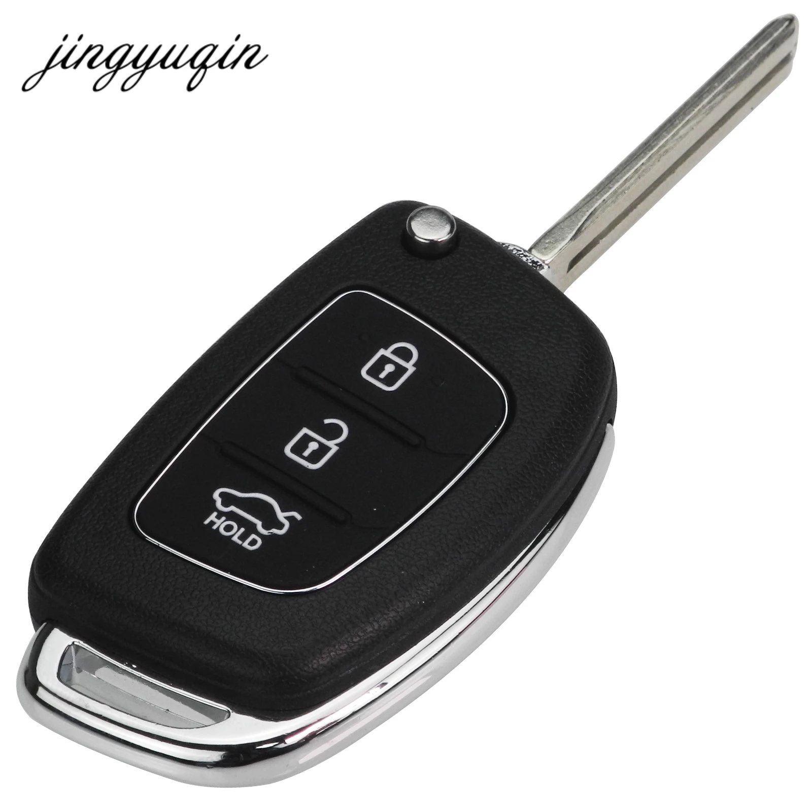 JYQ Remote Key Fob 3 Buttons 433Mhz ID46 Chip For Hyundai New IX35 IX25 IX45 Elantra Santa Fe Sonata TOY40/HY20/HY14 Fob Control