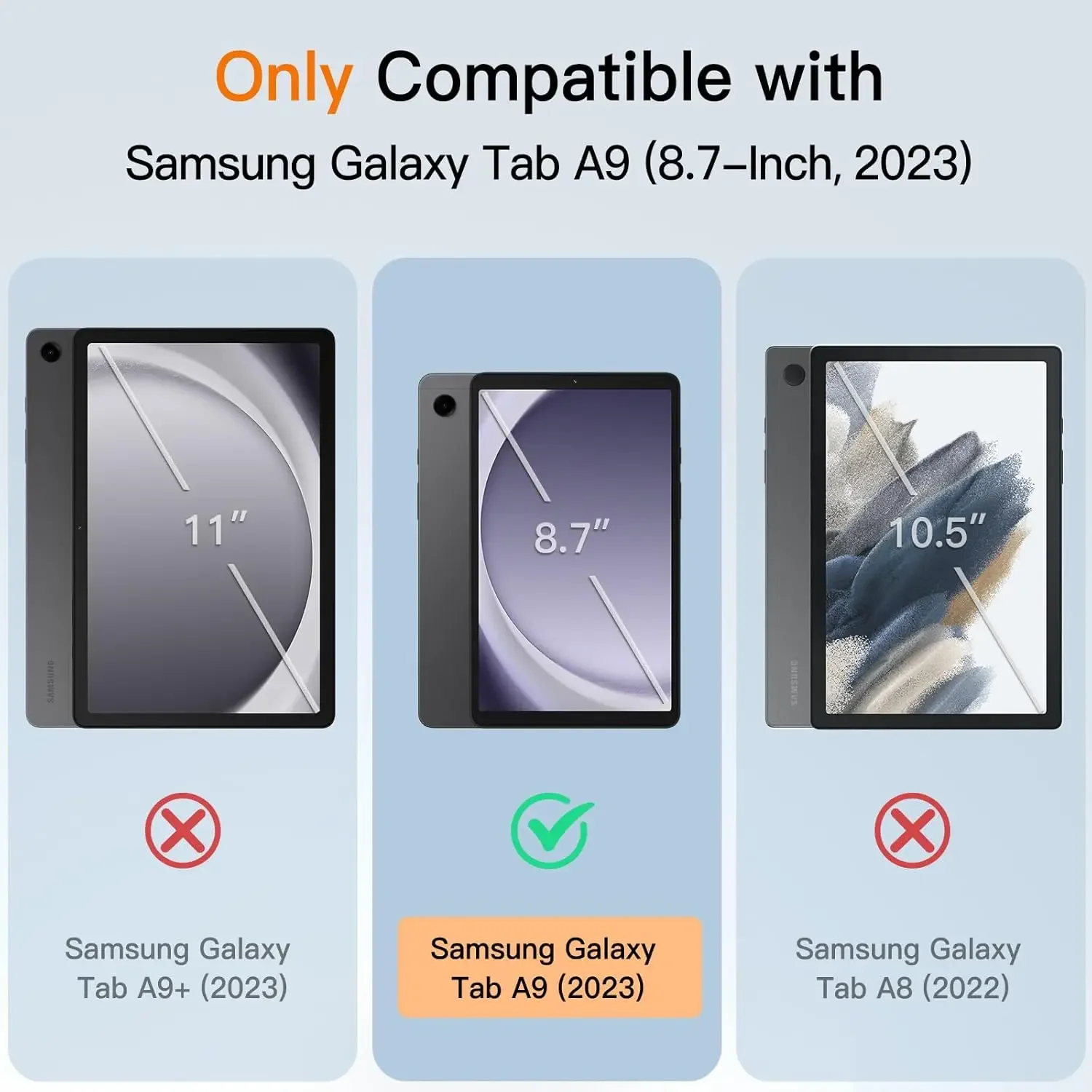 Keyboard Case For Samsung Galaxy Tab A9 8.7 Inch 2023 SM-X110/X115/X117 BT Keyboard With Leather Case For Samsung A9 Tablet 8.7