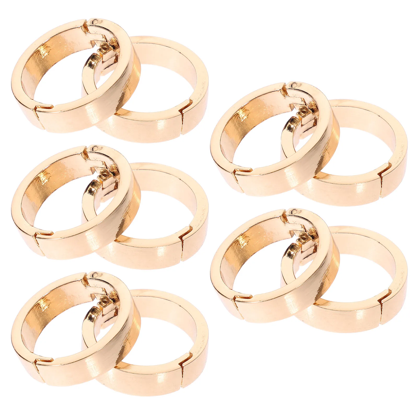 

10 Pcs Ring Clips Zinc Alloy Paper Index Card Rings for Openable Binder Clasps Loose Leaf Split Metal Calendar Binding