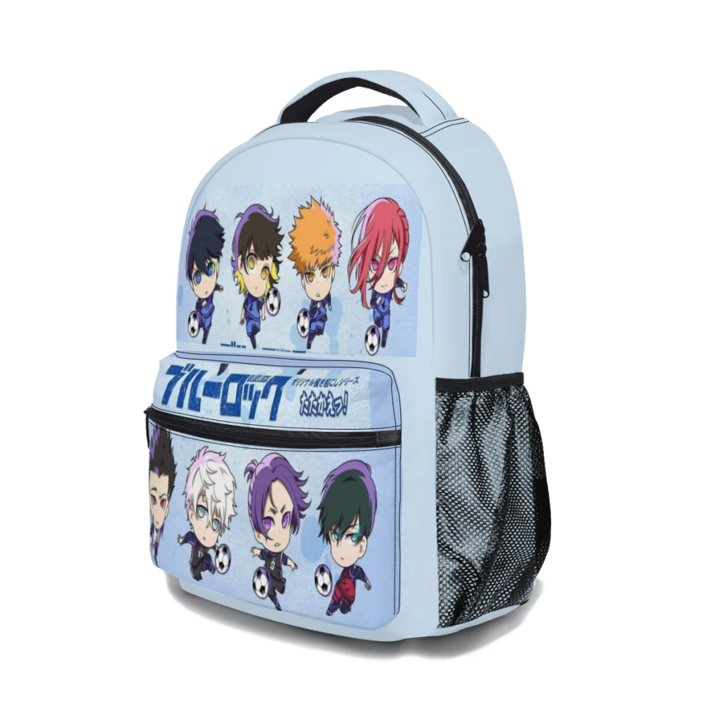 Blauw Slot Voor Kinderen Grote Capaciteit Student Rugzak Cartoon School Rugzak 17Inch