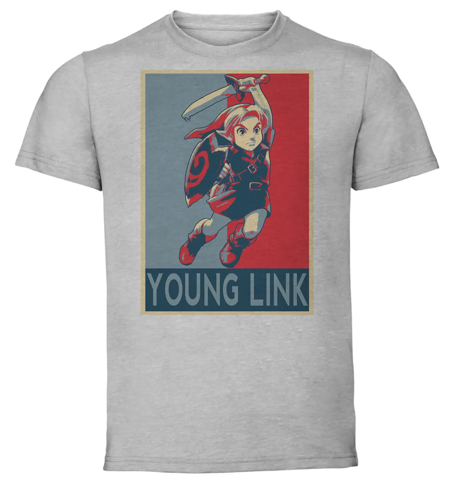 

Unisex TShirt Grey TShirt Propaganda Smash Bros Young Link