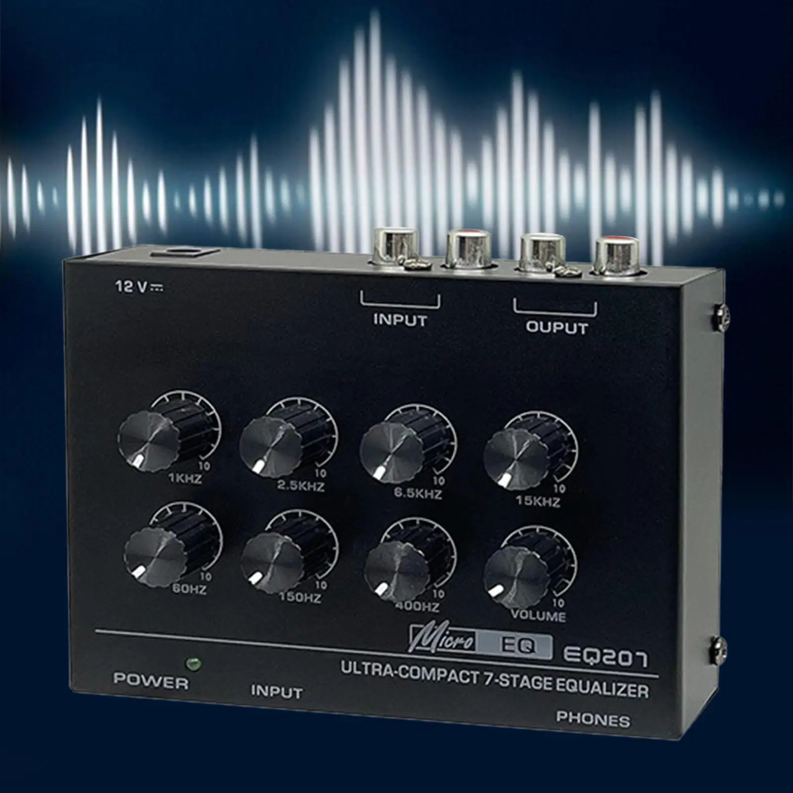 

EQ207 7 Band Equalizer Stereo for Live Performance Home Recording Live Sound