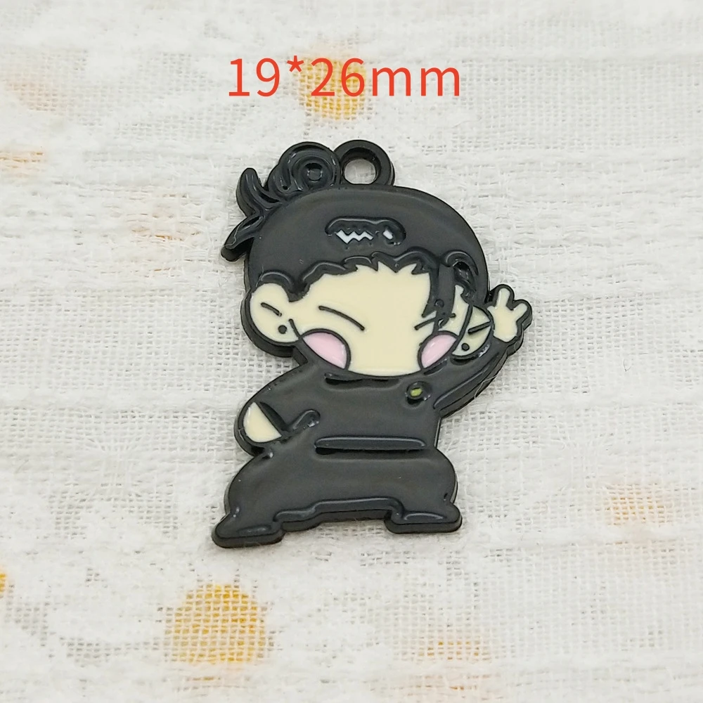 مزيج 10 قطعة/الوحدة Kawaii الكرتون الشكل المينا سحر قلادة DIY بها بنفسك أقراط مجوهرات جعل سوار المفاتيح اليدوية الإكسسوارات