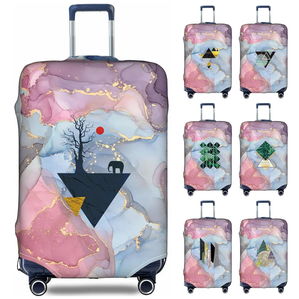 Thick Elastic Luggage Protective Cover Simplicity Suitcase Trunk Holders Case Portable Travel Accessories Shape Printing