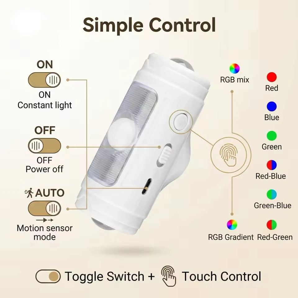 luz-noturna-led-rgb-com-sensor-de-movimento-lampada-de-parede-recarregavel-por-usb-luz-ambiente-regulavel-lampada-magnetica-para-ambientes-internos