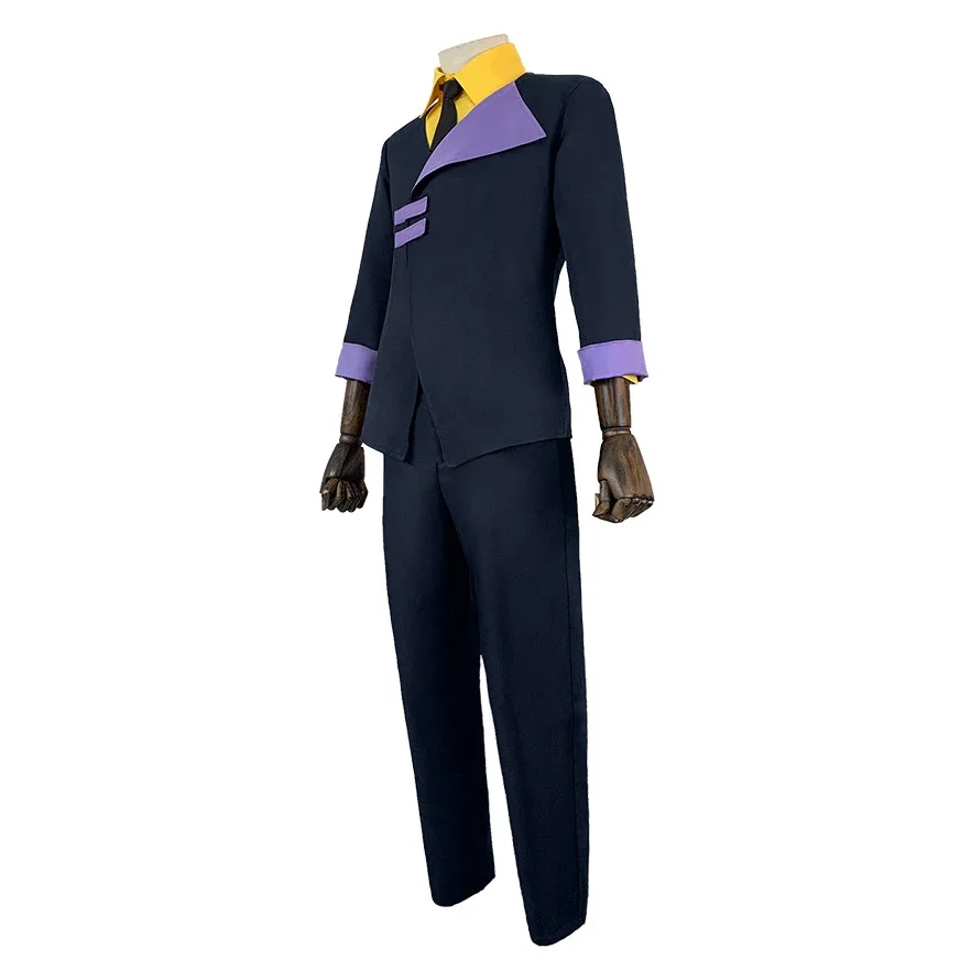 Costume de Cosplay Anime Cowboy Bebop Spike Spiegel, Blazer Uniforme, Perruque Trempée, Tenue de ixd'Halloween et de Carnaval, Hommes et Femmes