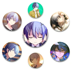 Anime Project SEKAI Brooches on Backpack Cartoon Idol Aoyagi Toya Badge Round Lapel Pins for Clothes Hat Accessories Jewelry