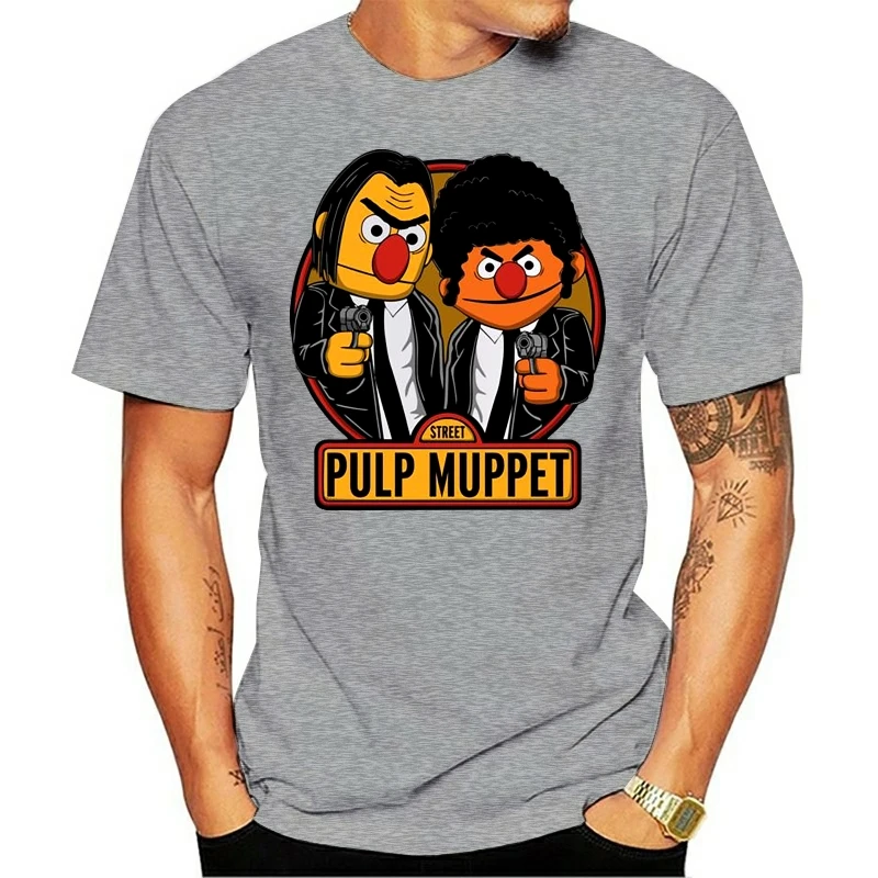 Men tshirt Pulp Fiction Pulp Muppet Street Unisex T Shirt women T-Shirt tees top