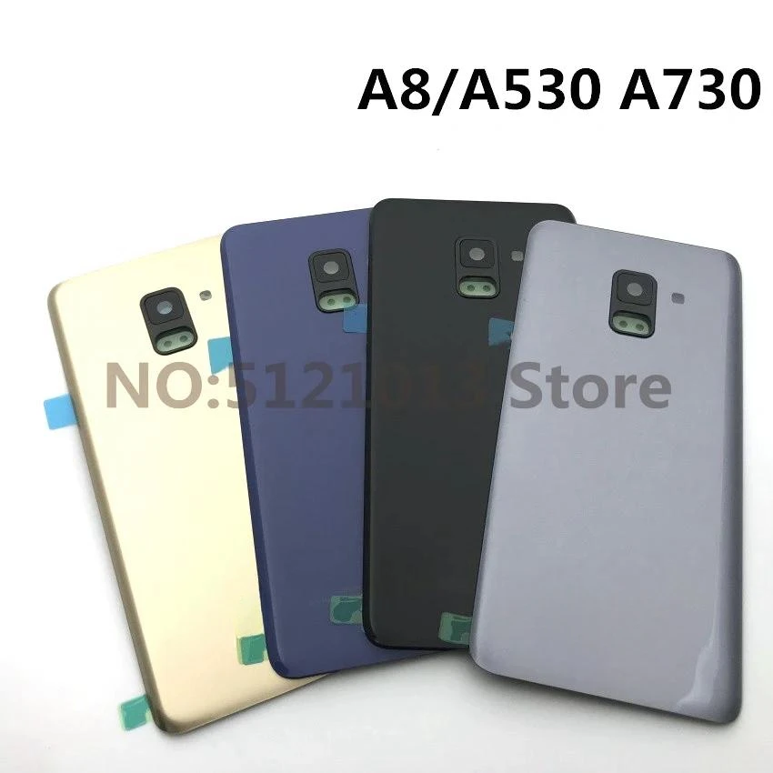 

For Samsung Galaxy A8 A530 A8+Plus A730 Glass Back Battery Housing Cover Replacement + With Logo