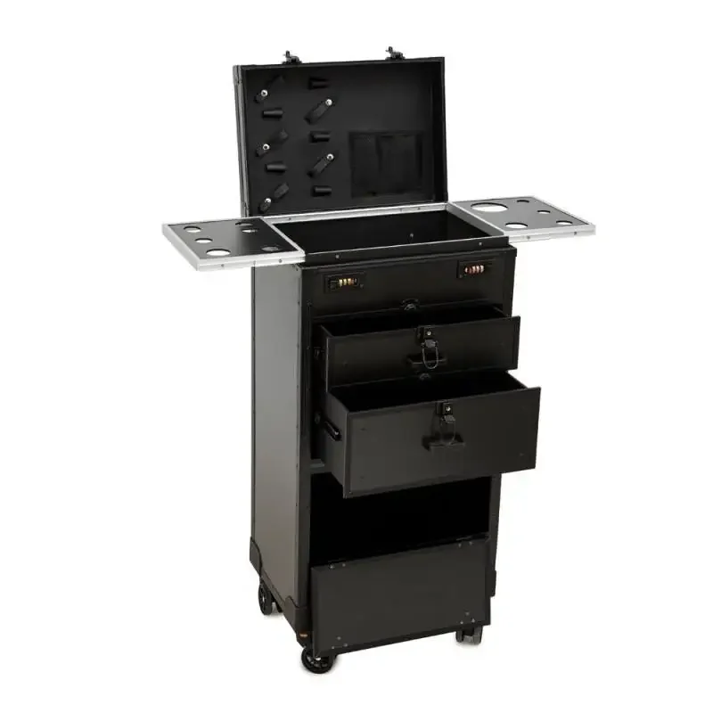 Toolbox for hairstylists, hairdressing toolbox for hairstylists, trolley for beauty stylists