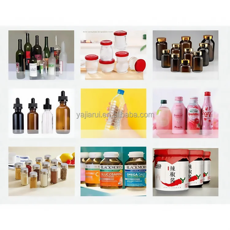 Fully-Automatic Adhesive Sticker Glass Plastic Pet Bottle Labeling Machines Bottle Can Sticker Labeling Machine